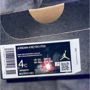 Infant jordan 4 “Infrared”